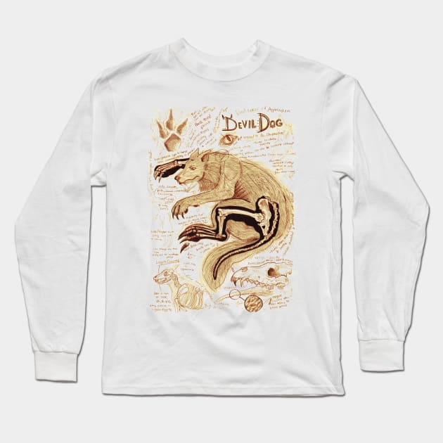 Devil Dog Long Sleeve T-Shirt by Ballyraven